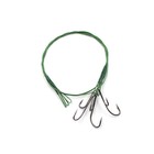 Поводок стальной NAMAZU Leader 1х7 Coated Green, d=0,33 мм, L=30 см, с живцовым крючком 10694902 - фото 309645760