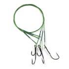 Поводок стальной NAMAZU Leader 1х7 Coated Green, d=0,39 мм, L=30 см, с живцовым крючком 10694908 - фото 309645774