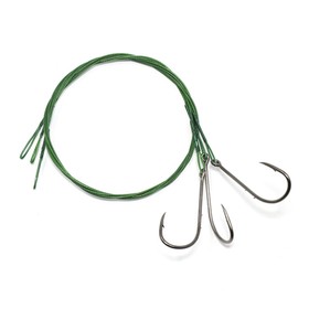 Поводок стальной NAMAZU Leader 1х7 Coated Green, d=0,48 мм, L=50 см, с одинарным крючком 10694923