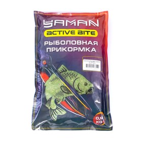 Прикормка Yaman Active Bite Карась, конопля, цв. зелёный, 900 г 10695216