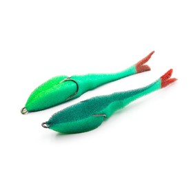 Поролоновая рыбка YAMAN Devious Minnow на двойнике, 135 мм, цвет 17 UV, 5 шт. 10695892