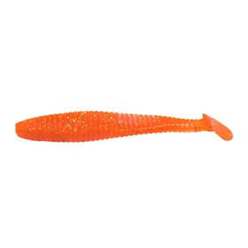 Виброхвост YAMAN PRO Flatter Shad, 7.6 см, цвет #03-Carrot gold flake, упаковка 6 шт. 10696383