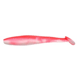 Виброхвост YAMAN PRO Flatter Shad, 7.6 см, цвет #27-Red White, упаковка 6 шт. 10696391