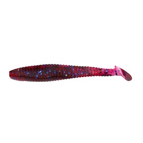 Виброхвост YAMAN PRO Flatter Shad, 10.2 см, цвет #04-Grape, упаковка 5 шт. 10696393