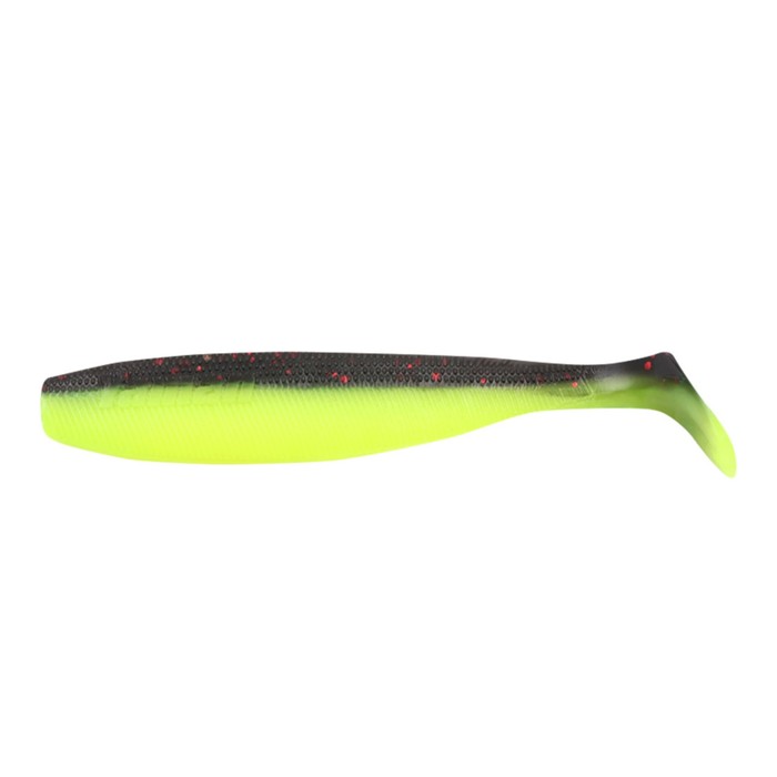 

Виброхвост YAMAN PRO Sharky Shad, 11.4 см, цвет #32-Black Red Flake/Chartreuse, 5 шт.