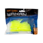 Твистер YAMAN PRO Ruff, 7.6 см, цвет #02-Chartreuse, упаковка 10 шт. - Фото 5
