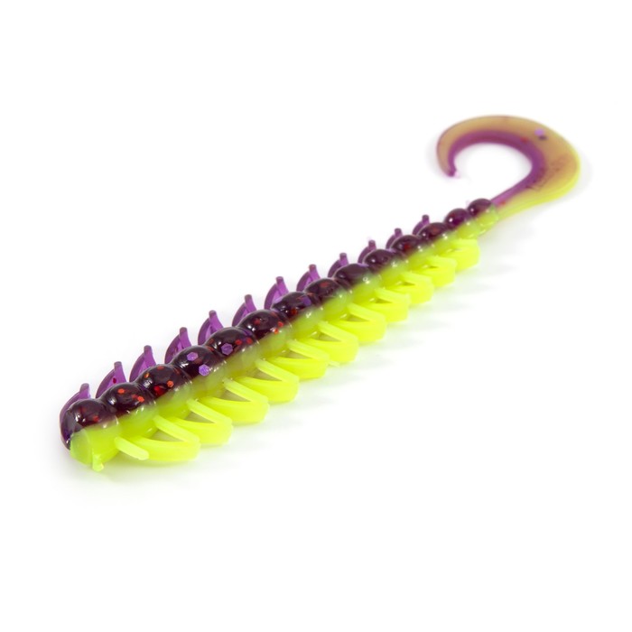 Твистер YAMAN PRO Ruff, 7.6 см, цвет #26-Violet Chartreuse, упаковка 10 шт. - Фото 1
