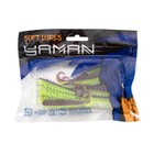 Твистер YAMAN PRO Ruff, 7.6 см, цвет #26-Violet Chartreuse, упаковка 10 шт. - Фото 5