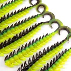 Твистер YAMAN PRO Ruff, 7.6 см, цвет #32-Black Red Flake/Chartreuse, упаковка 10 шт. - Фото 3