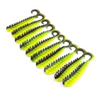 Твистер YAMAN PRO Ruff, 7.6 см, цвет #32-Black Red Flake/Chartreuse, упаковка 10 шт. - Фото 4