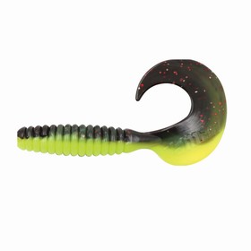 Твистер YAMAN PRO Spiral, 2. 12.7 см, цвет #32-Black Red Flake/Chartreuse, упаковка 10 шт.   1069670 10696707