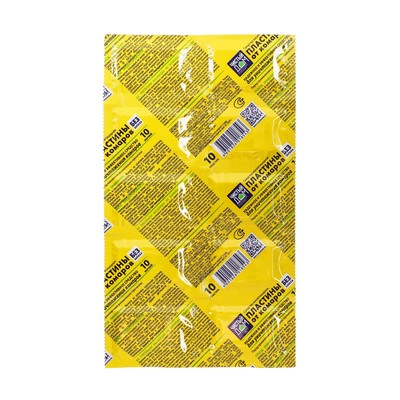 Пластины от комаров "Чистый дом", без запаха, 10 шт