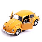 Машина металлическая VOLKSWAGEN BEETLE 1967, 1:32, открываются двери, инерция, цвет жёлтый - Фото 3