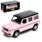 Машина металлическая MERCEDES-BENZ G63 AMG, 1:32, инерция, цвет матовый розовый - Фото 1