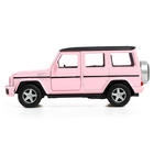 Машина металлическая MERCEDES-BENZ G63 AMG, 1:32, инерция, цвет матовый розовый - Фото 2