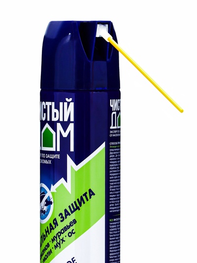 Аэрозоль от насекомых Чистый дом супер Универсальный двойное распыление 600 мл