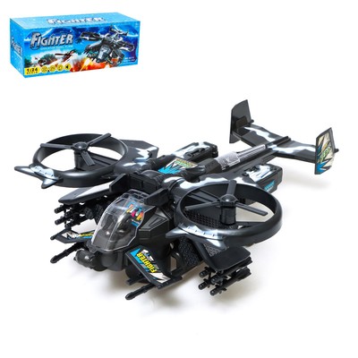УЦЕНКА Вертолёт «Боец», работает от батареек, свет и звук, цвет МИКС