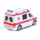 Машина «Скорая помощь», русская озвучка, световые и звуковые эффекты, работает от батареек - Фото 3