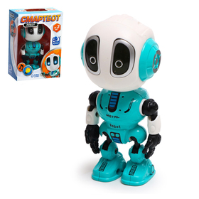 {{photo.Alt || photo.Description || 'УЦЕНКА Робот «Смартбот», реагирует на прикосновение, световые и звуковые эффекты, цвет голубой'}}