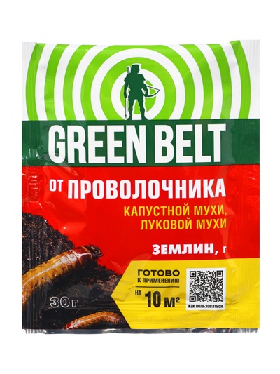 Средство от почвообитающих вредителей «Землин», 30 г, «ГРИН БЭЛТ»