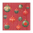 Новогодние салфетки бумажные GrandPero Deluxe «Волшебный занавес», 3 слоя, 33х33 см, 20 шт - Фото 2