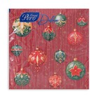 Новогодние салфетки бумажные GrandPero Deluxe «Волшебный занавес», 3 слоя, 33х33 см, 20 шт - Фото 3