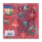 Новогодние салфетки бумажные GrandPero Deluxe «Волшебный занавес», 3 слоя, 33х33 см, 20 шт - Фото 4