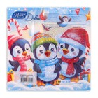 Салфетки новогодние бумажные GrandPero Deluxe «Пингвины», 3 слоя, 33×33 см, 20 шт. - Фото 3