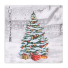 Салфетки новогодние бумажные Pero Prestige «Белая зима», 3 слоя, 33×33 см, 20 шт. - Фото 2