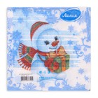 Новогодние салфетки бумажные Лилия «Зимнее утро», 2 слоя, 33х33 см, 20 шт - Фото 4