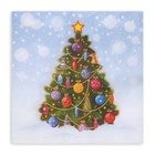 Салфетки бумажные Лилия «Новогоднее чудо», 2 слоя, 33×33 см, 20 шт. - Фото 2