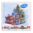 Салфетки бумажные Лилия «Новогодние подарки», 2 слоя, 33×33 см, 20 шт. - Фото 4