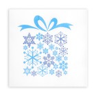 Новогодние салфетки бумажные Лилия «Подарок зимы», 1 слой, 24х24 см, 50 шт - Фото 2