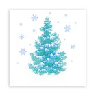 Салфетки новогодние бумажные «Лесная красавица», 1 слой, 24×24 см, 50 шт. - Фото 1