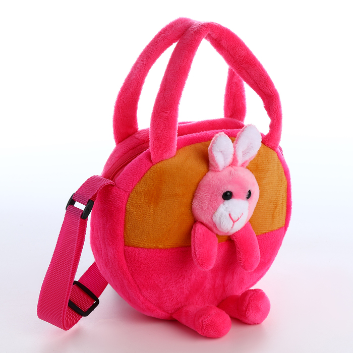 Сумка детская для девочки на молнии «Выбражулька», малиновая - Фото 1