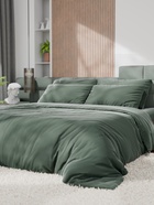 Постельное бельё Этель Евро Tencel 200*220см, 230*245см, 50*70см-2шт, цвет оливковый - Фото 9