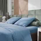 Постельное бельё Этель 2сп Tencel 180*210см, 220*245см, 50*70см-2шт, цвет серо-голубой 10655055 - фото 13109438