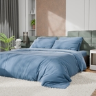 Постельное бельё Этель 2сп Tencel 180*210см, 220*245см, 50*70см-2шт, цвет серо-голубой 10655055 - фото 13109439