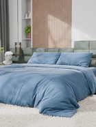 Постельное бельё Этель Евро Tencel 200*220см, 230*245см, 50*70см-2шт, цвет серо-голубой - Фото 6