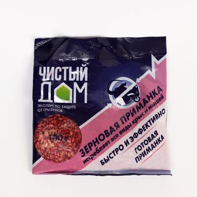 Зерновая приманка от крыс и мышей «Чистый дом», 100 г