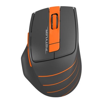 Мышь A4Tech Fstyler FG30, беспроводная, оптическая, 2000 dpi, USB (6but), серая, оранжевая