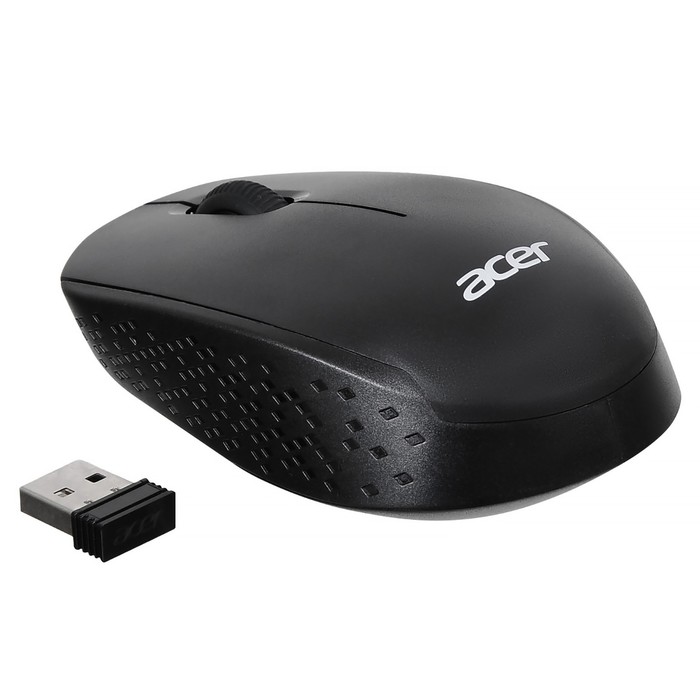 Мышь Acer OMR020 черный оптическая (1200dpi) беспроводная USB для ноутбука (3but) - фото 51644500