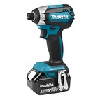 Дрель-шуруповерт Makita DTD153RT, ударная, 18 В, 5 Ач, 3400 об/мин, 170 Нм, 6 гр. 1/4", кейс   10747 10747806 - фото 3916397