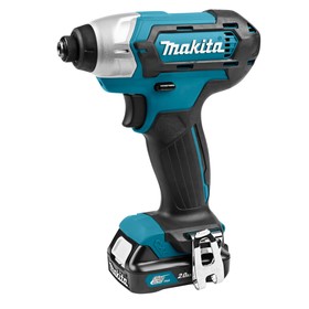 Дрель-шуруповерт Makita TD110DWAE, ударная, 10.8 В, 2х2 Ач, 3500 об/мин, 110 Нм, кейс