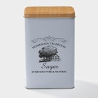 УЦЕНКА Банка для сахара «Дом и поле», 1.8 л, 19×12×8 см, цвет белый - Фото 1