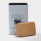 УЦЕНКА Банка для сахара «Дом и поле», 1.8 л, 19×12×8 см, цвет белый - Фото 3