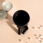 Подсвечник "Мистер Грин" черный 5,5х6,5х6,5 см - фото 25439941