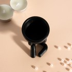 Подсвечник "Мистер Грин" черный 5,5х6,5х6,5 см - фото 25439942