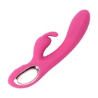 Вибратор, стимулятор клитора, 10 режимов, 22×4 см, розовый - Фото 1