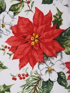 Шторы для кухни с подхватами «Доляна. Рождественские цветы», 145×180 см - 2 шт., белые - Фото 5